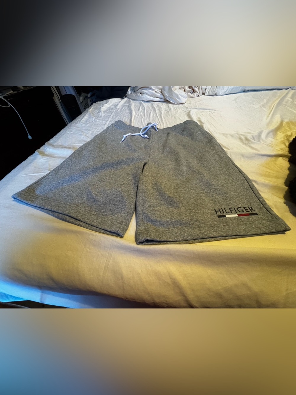 Tommy Hilfiger Gray Men's Athletic Shorts with Drawstring